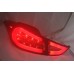 Hyundai Elantra 12- Red Smoke Light Bar LED Tail Lamp